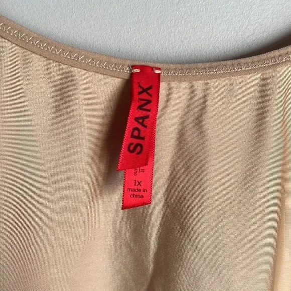 SPANX Slimplicity Open-Bust Mid-Thigh Bodysuit Shapewear - Picture 9 of 14